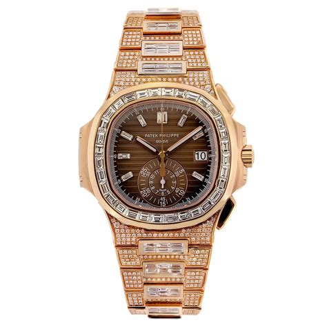 patek philippe geneve watch 0.750|Patek Philippe nautilus full diamond.